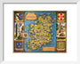 Map of Ireland, BR poster, c 1950s. art print extra small white Art Print - Science Museum Shop