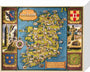 Map of Ireland, BR poster, c 1950s. stretched canvas small none Art Print - Science Museum Shop