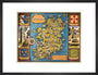 Map of Ireland, BR poster, c 1950s. art print medium black Art Print - Science Museum Shop