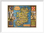 Map of Ireland, BR poster, c 1950s. art print medium white Art Print - Science Museum Shop