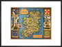 Map of Ireland, BR poster, c 1950s. art print large black Art Print - Science Museum Shop