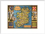 Map of Ireland, BR poster, c 1950s. art print extra large white Art Print - Science Museum Shop