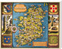 Map of Ireland, BR poster, c 1950s. stretched canvas extra large none Art Print - Science Museum Shop