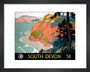 'South Devon', GWR/SR poster, 1945. art print extra small black Art Print - Science Museum Shop