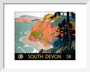 'South Devon', GWR/SR poster, 1945. art print extra small white Art Print - Science Museum Shop