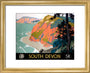 'South Devon', GWR/SR poster, 1945. art print extra small gold Art Print - Science Museum Shop