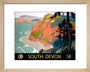 'South Devon', GWR/SR poster, 1945. art print extra small natural Art Print - Science Museum Shop