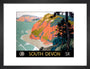 'South Devon', GWR/SR poster, 1945. art print small black Art Print - Science Museum Shop