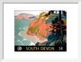 'South Devon', GWR/SR poster, 1945. art print small white Art Print - Science Museum Shop