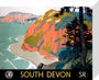 'South Devon', GWR/SR poster, 1945. stretched canvas small none Art Print - Science Museum Shop