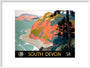 'South Devon', GWR/SR poster, 1945. art print large white Art Print - Science Museum Shop