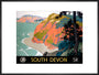 'South Devon', GWR/SR poster, 1945. art print extra large black Art Print - Science Museum Shop