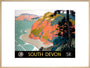'South Devon', GWR/SR poster, 1945. art print extra large natural Art Print - Science Museum Shop