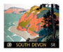 'South Devon', GWR/SR poster, 1945. unstretched canvas extra large none Art Print - Science Museum Shop