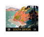 'South Devon', GWR/SR poster, 1945. unstretched canvas small none Art Print - Science Museum Shop