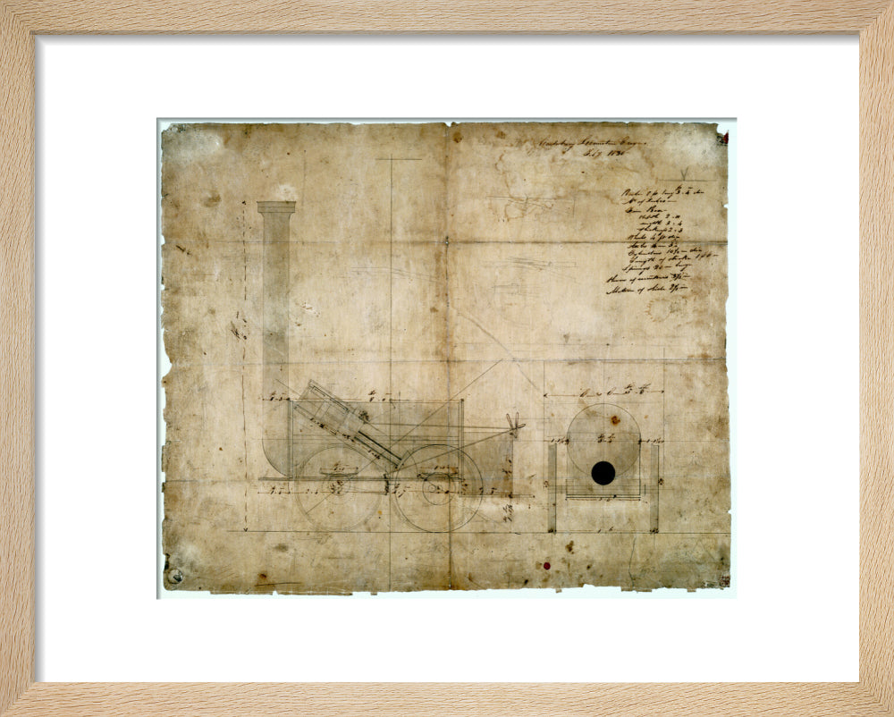 'Canterbury Locomotion Engine', 1830. art print extra small natural Art Print - Science Museum Shop