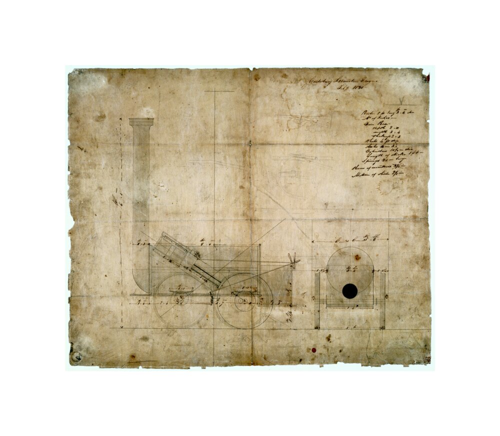 'Canterbury Locomotion Engine', 1830. unstretched canvas small none Art Print - Science Museum Shop