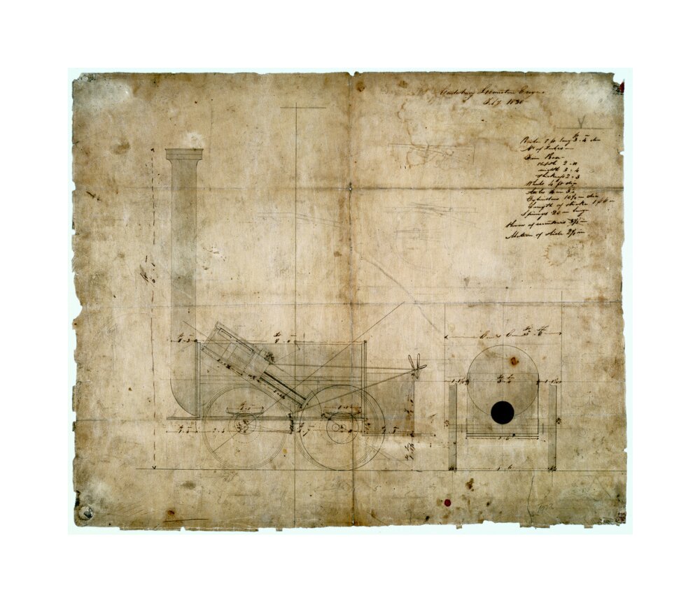 'Canterbury Locomotion Engine', 1830. unstretched canvas medium none Art Print - Science Museum Shop