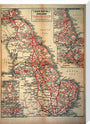 Map of England as served by the London & North Eastern Railway, c.1930. stretched canvas large none Art Print - Science Museum Shop