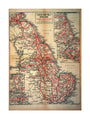 Map of England as served by the London & North Eastern Railway, c.1930. unstretched canvas large none Art Print - Science Museum Shop