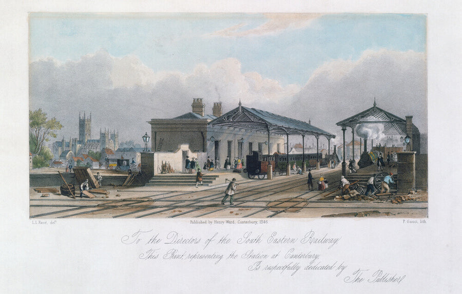 Canterbury Station, Kent, 1846. Art Print - Science Museum Shop