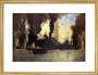 Sinking of the LMS steamer SS 'Scotia' off Dunkirk, France, 1940. art print medium gold Art Print - Science Museum Shop
