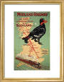 'Midland Railway - The Most Interesting Route to Scotland'. MR poster;1907 art print small gold Art Print - Science Museum Shop