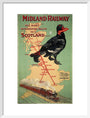 'Midland Railway - The Most Interesting Route to Scotland'. MR poster;1907 art print medium white Art Print - Science Museum Shop