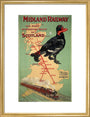 'Midland Railway - The Most Interesting Route to Scotland'. MR poster;1907 art print medium gold Art Print - Science Museum Shop