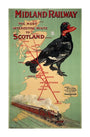 'Midland Railway - The Most Interesting Route to Scotland'. MR poster;1907 unstretched canvas extra large none Art Print - Science Museum Shop