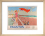 GWR Poster 'Paignton, South Devon' by Charles Pears 1938 art print extra small natural Art Print - Science Museum Shop