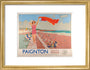 GWR Poster 'Paignton, South Devon' by Charles Pears 1938 art print small gold Art Print - Science Museum Shop