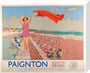 GWR Poster 'Paignton, South Devon' by Charles Pears 1938 stretched canvas medium none Art Print - Science Museum Shop