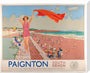 GWR Poster 'Paignton, South Devon' by Charles Pears 1938 stretched canvas large none Art Print - Science Museum Shop