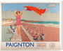 GWR Poster 'Paignton, South Devon' by Charles Pears 1938 stretched canvas extra large none Art Print - Science Museum Shop