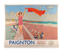 GWR Poster 'Paignton, South Devon' by Charles Pears 1938 unstretched canvas extra large none Art Print - Science Museum Shop