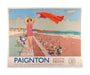 GWR Poster 'Paignton, South Devon' by Charles Pears 1938 unstretched canvas large none Art Print - Science Museum Shop