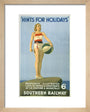 Poster, Southern Railway ' Hints for holidays' by Charles Pears art print extra small natural Art Print - Science Museum Shop
