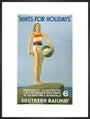 Poster, Southern Railway ' Hints for holidays' by Charles Pears art print extra large black Art Print - Science Museum Shop
