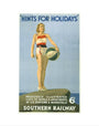 Poster, Southern Railway ' Hints for holidays' by Charles Pears art print extra small none Art Print - Science Museum Shop