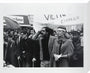 Vanessa Redgrave and Tariq Ali during an anti-Vietnam War demonstration in London, 27 October 1968 stretched canvas large none Art Print - Science Museum Shop