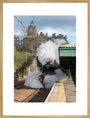 Flying Scotsman leaving Waverley Station, Edinburgh. art print extra large gold Art Print - Science Museum Shop
