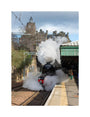 Flying Scotsman leaving Waverley Station, Edinburgh. unstretched canvas medium none Art Print - Science Museum Shop