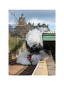 Flying Scotsman leaving Waverley Station, Edinburgh. art print large none Art Print - Science Museum Shop