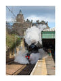 Flying Scotsman leaving Waverley Station, Edinburgh. unstretched canvas large none Art Print - Science Museum Shop