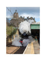 Flying Scotsman leaving Waverley Station, Edinburgh. art print extra large none Art Print - Science Museum Shop