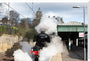 Flying Scotsman leaving Waverley Station, Edinburgh. stretched canvas extra large none Art Print - Science Museum Shop