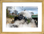 Flying Scotsman leaving Waverley Station, Edinburgh. art print small gold Art Print - Science Museum Shop