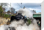 Flying Scotsman leaving Waverley Station, Edinburgh. stretched canvas small none Art Print - Science Museum Shop