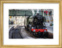 Flying Scotsman at Waverley Station, Edinburgh to celebrate the centenary. art print small gold Art Print - Science Museum Shop